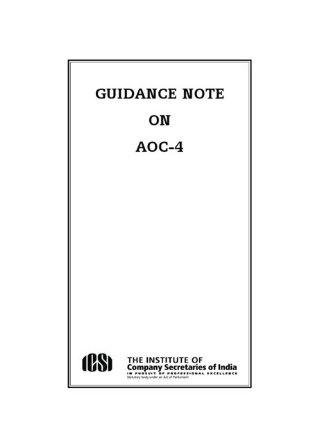 GUIDANCE NOTE ON AOC.